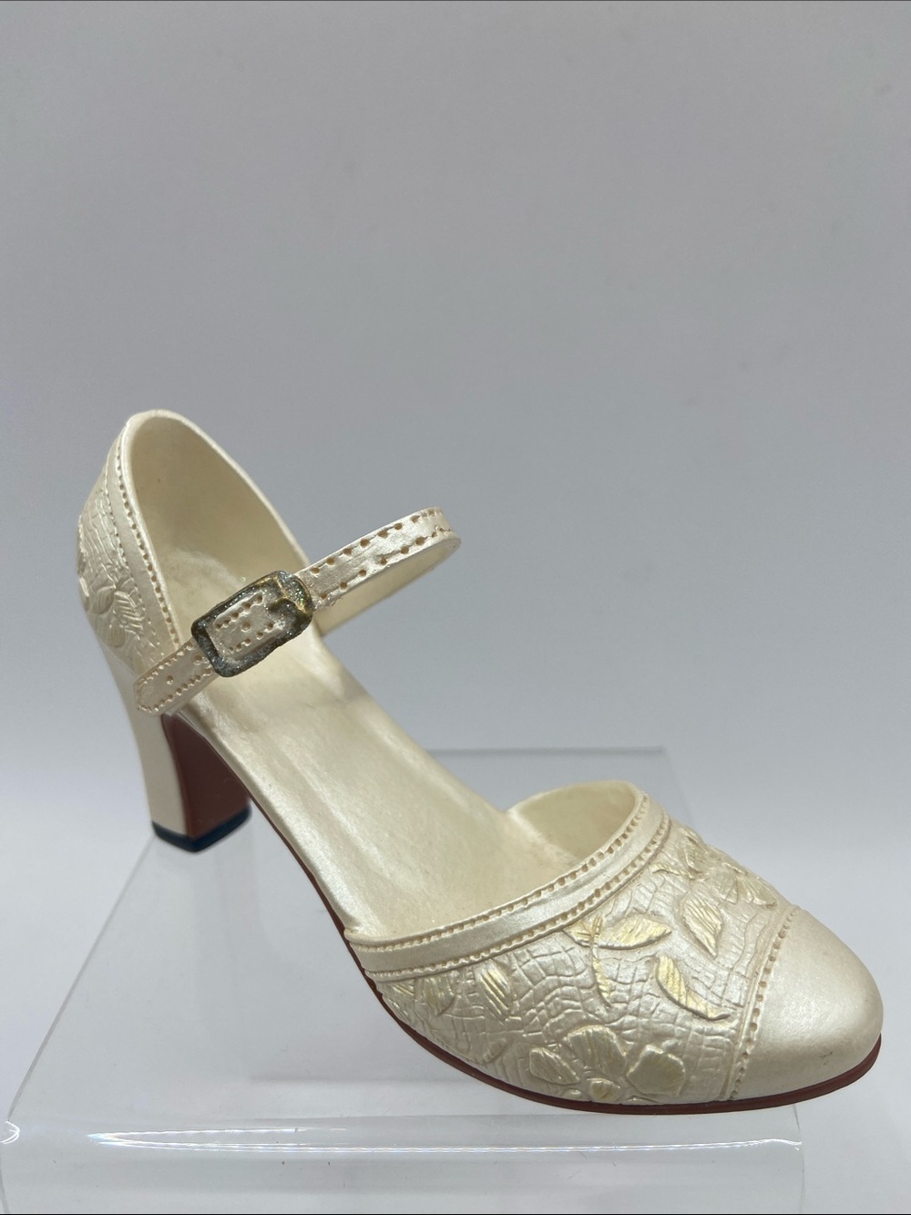 Just The Right Shoe by Raine Showers of Flowers Miniature Shoe Figurine